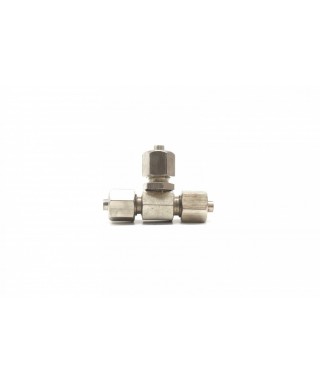 TEE ROSCA P/ MANGUEIRA 3,3 A 3,5MM (TEE 1/4) METAL